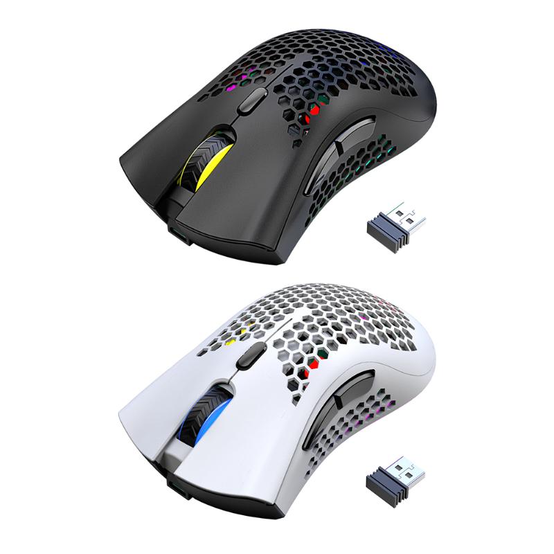 

2.4GHz Wireless 3 Gears 2400DPI Adjustable Mic Office Notebook Mice Mouse Pro Gamere Rechargeable RGB Gaming Mouse