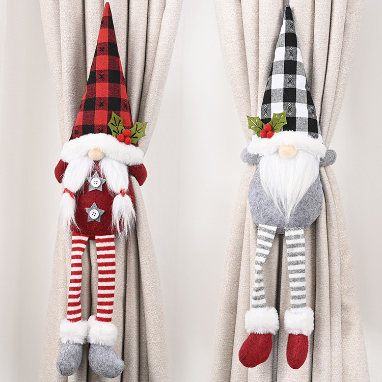 

35# Christmas Decoration Striped Hat Hanging Leg No Face Doll Room Decoration home Christmas navidad Droshipping