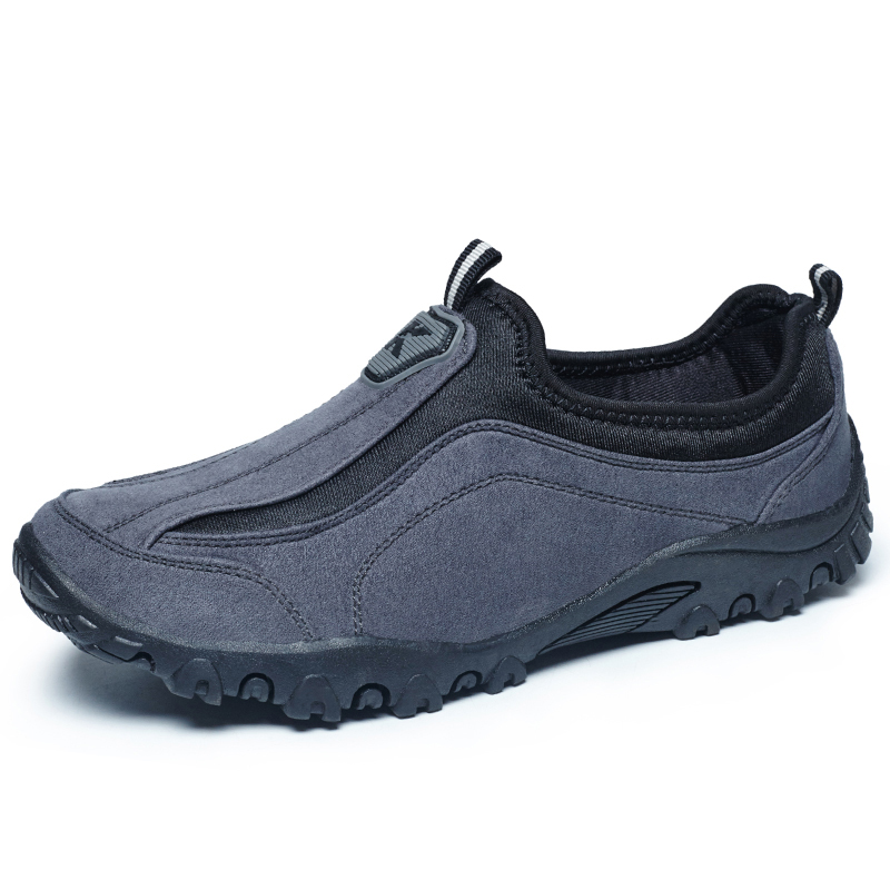 

MAISMODA Hiking Shoes Men Brand Outdoor Trekking Sneakers Men 2020 Autumn Slip On Mountain Climbing Shoes Hunting YL214, Black