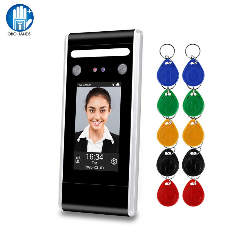 

WiFi Dynamic Facial Access Control Time Attendance Machine Biometric IR Face Recognition 125KHz/13.56MHz RFID Keypad TCP/IP/USB