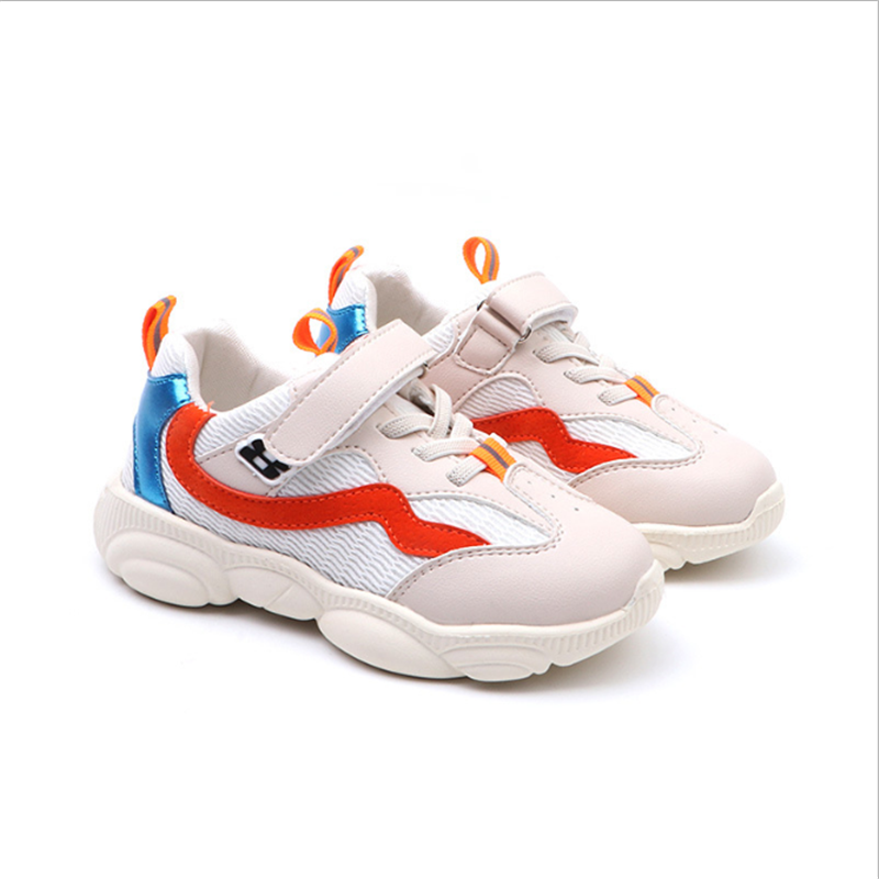 

2020Kids Fashion Sneakers Boys Mesh Breathable Sports Running Shoes Girls Lightweight Comfortable Fashion Casual Shoes, Black