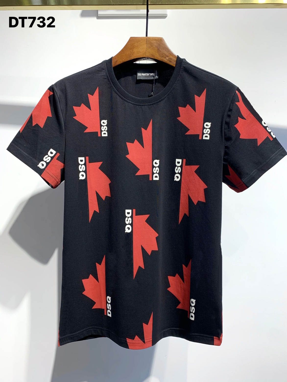 

DSQ PHANTOM TURTLE 2020FW New Mens Designer T shirt Italy fashion Tshirts Summer DSQ Pattern T-shirt Male Top Quality 100% Cotton Top 7529, Black