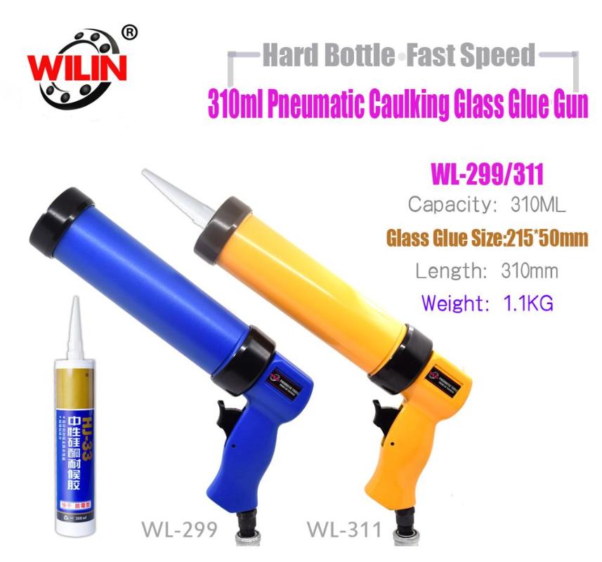 

High Quality 310ml 12" inch Pneumatic Caulking Gun Glass Glue Gun Air Rubber Tool Construction Tool