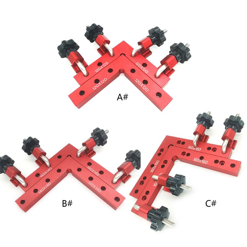 

L-Shaped Auxiliary Fixture Positioning Fixed Clip Square Ruler Woodworking Tool
