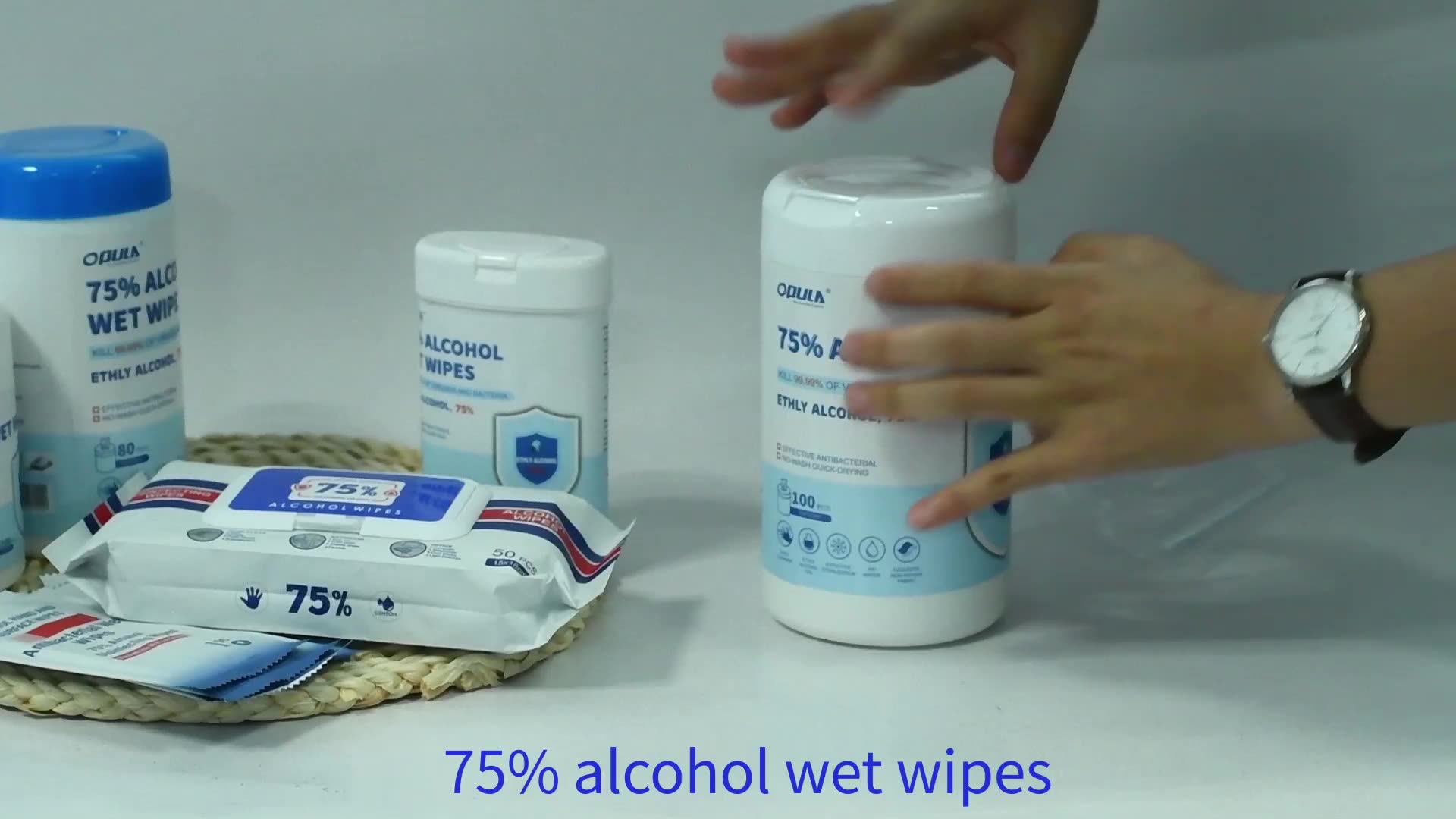 

100PCS Barrel 75% Alcohol Wet Wipes Hand Skin Cleaning Care Sterilization Wipes Alcohol Disinfecting Free Shipping UPS/DHL KCL-2033