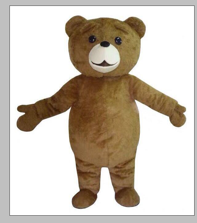 

2019 professional hot Teddy Bear Mascot Costume Cartoon Fancy Dress fast shipping Adult Size, As pic