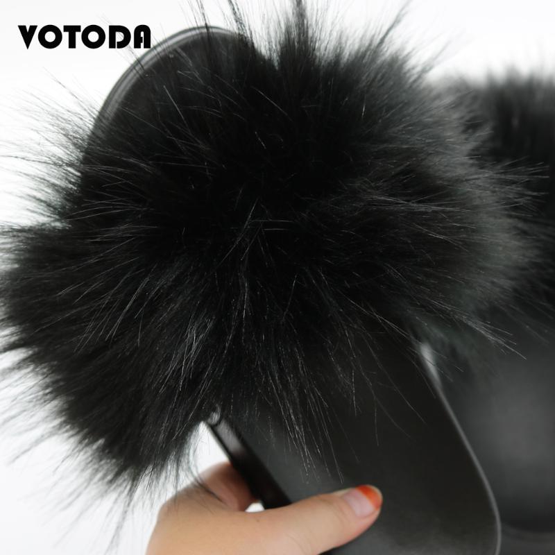 

Fashion Fluffy Faux Fur Slippers Women Summer Big Plush Slides Casual Outdoor Fake Hair Sandals Female Fur Flip Flops Hot, Green