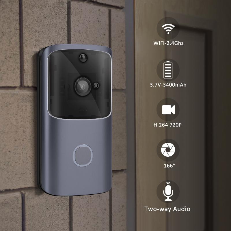 

Wireless WiFi Ultra-clear Visual Smart Doorbell Household Low Voice Intercom Alarm