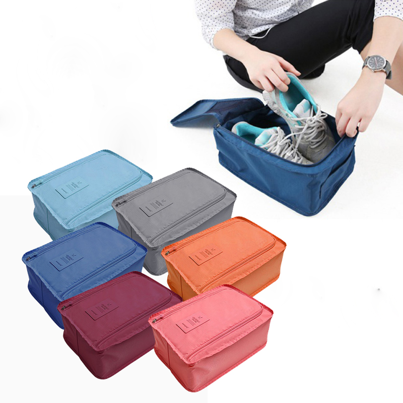 

Multi-purpose Convenient Storage Bags Nylon 6 Colors Portable Organizer Bags Shoe Sorting Pouch Travel Storage x DF