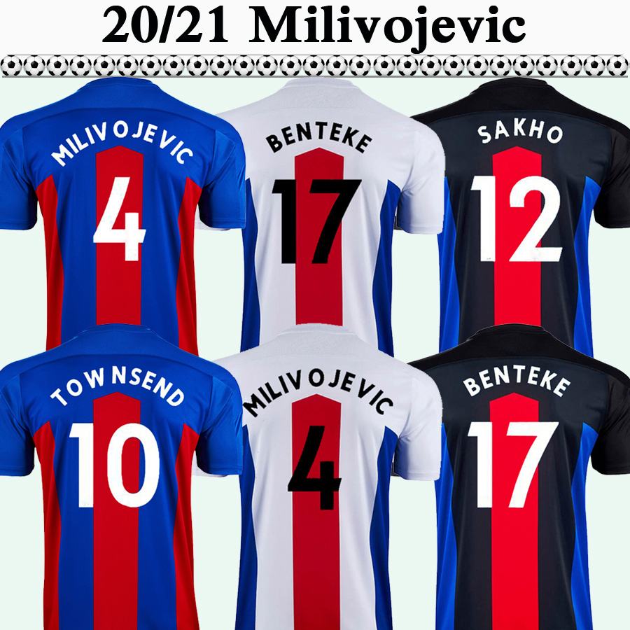 

20 21 ZAHA SAKHO Mens Soccer Jerseys Kouyate MILIVOJEVIC TOWNSEND Home Red Blue Football Shirts New Palace BENTEKE BATSHUAYI Short Sleeve, Qm325 2021 home no patch