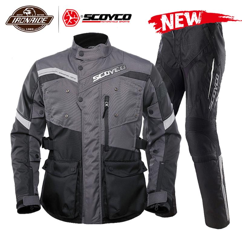 

SCOYCO Men Motorcycle Jacket Waterproof Chaqueta Moto Suit Moto Motocross Jacket Body Armor Motorbike Racing Riding