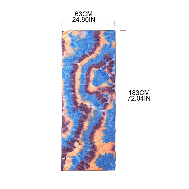 

Sports Quick-drying Washable Yoga Towel Collapsible Overlay Silicone Particles Y98F, Blue