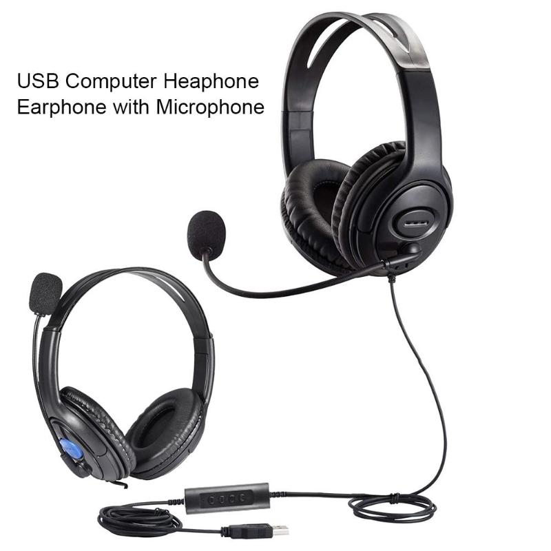 

Call Center USB Headset Telephone Computer Heaphone With Microphone Business Wired Headphones For Computer Laptop PC