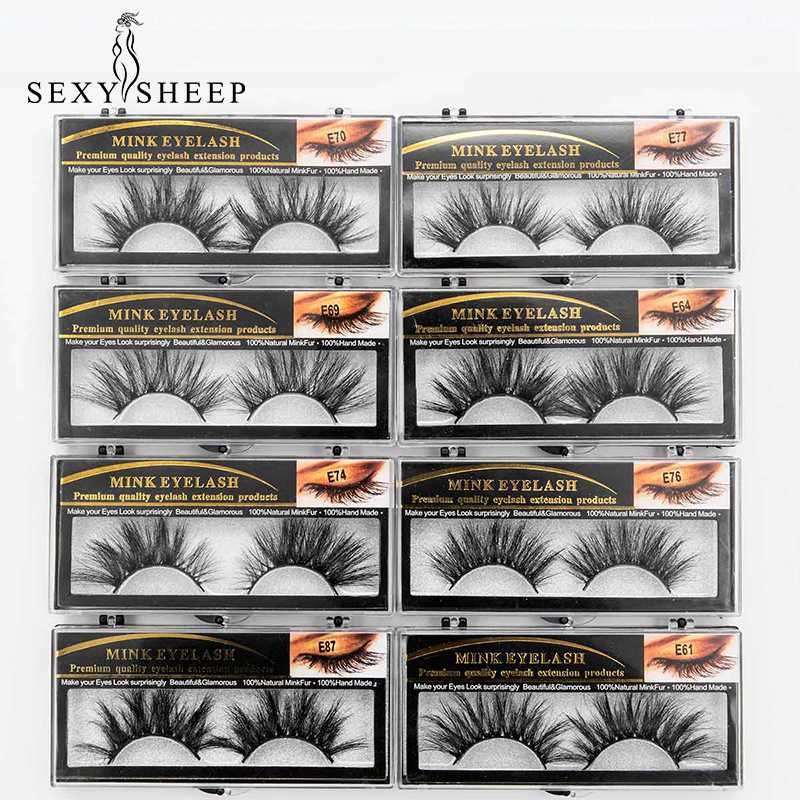 

SEXYSHEEP 25mm Mink Eyelashes Crisscross dramatic 3D mink eyelashes cruelty free Lashes Soft makeup