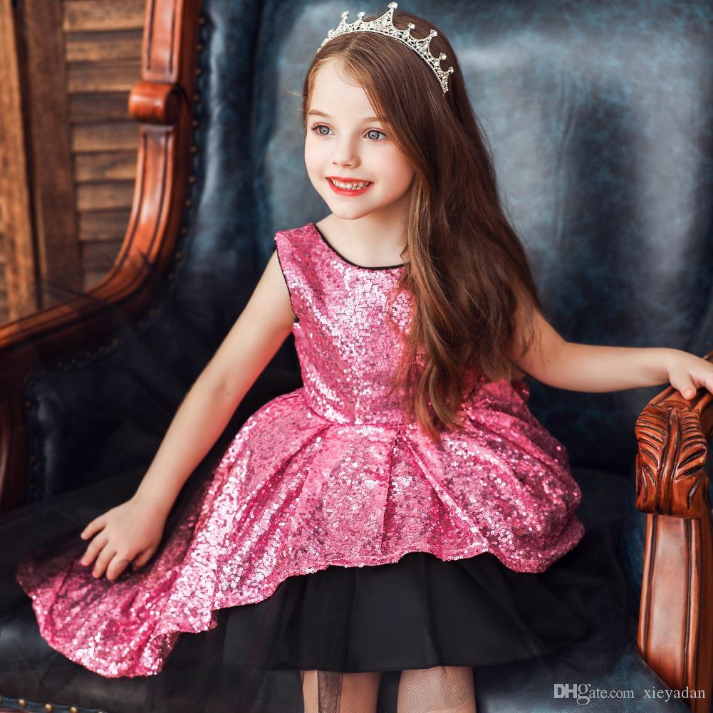 Sequin Blumenmädchenkleider Ballkleider Kind-Festzug-Kleider Schöne kleine Kinder Flower Kleid Formal Wear Plus Size Sequin Blumenmädchenkleider Ballkleider Kind-Festzug-Kleider Schöne kleine Kinder Flower Kleid Formal Wear Plus Size