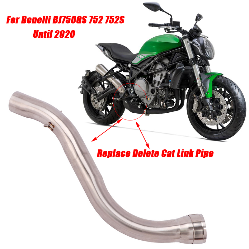 

Delete Back Pressure Pipe for Benelli BJ750GS 752 752S Until 2020 Link Front Pipe and Tail Exhaust Replace