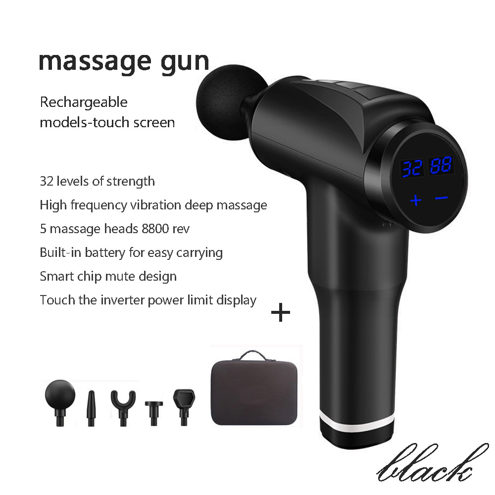 

Electric Body Head Massager Impact Muscle Massage Physiotherapy Massage Gun Massager for Neck and Back Relaxer Massager Gun