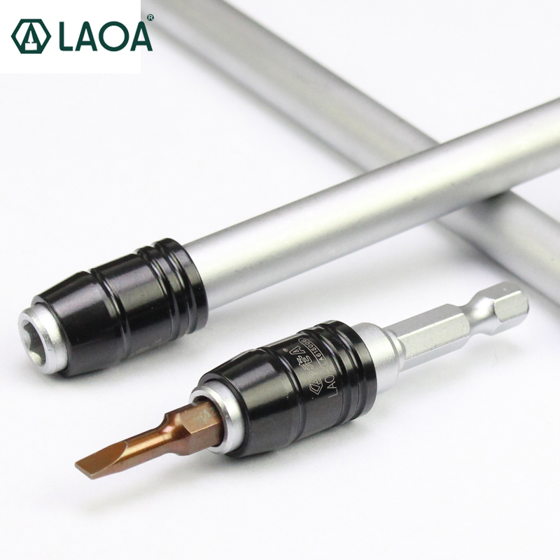 

LAOA High Quality 5 sizes Magnetic 1/4 Socket Prolong Ro Sleeve Extension Rod Electric Prolonger Bit For Screwdriver