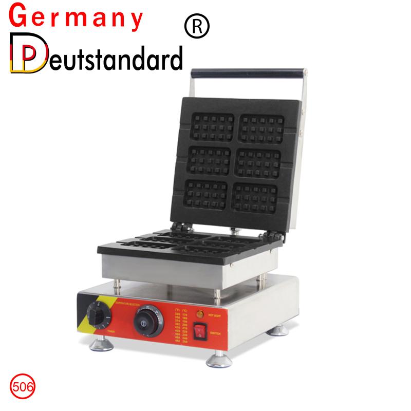 

Hot selling snack machine six ice cream waffle machine waffle maker