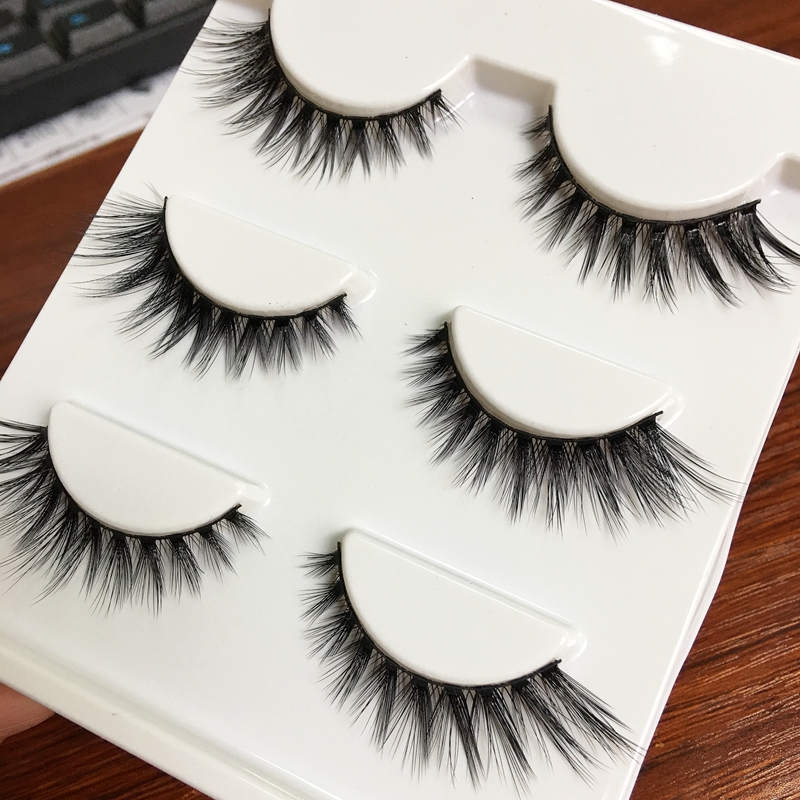 

3D StereoscopicLashes Thick Crisscross 100% Pure Handmade Cotton Stems Fake Eyelashes Hot Smoked False Eyelashes Stage