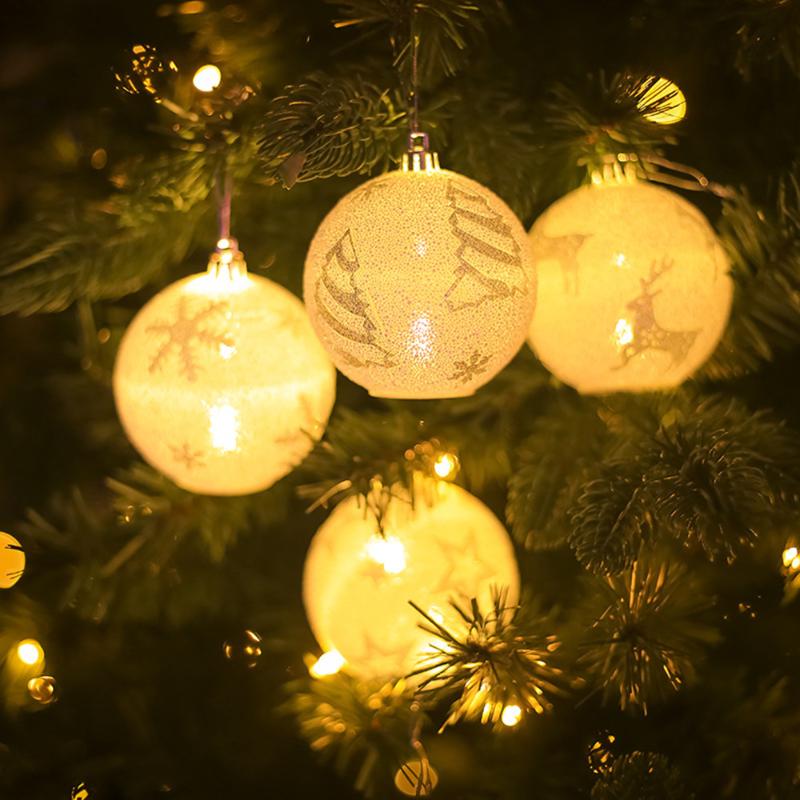 

Led Ball Light Chrismas Xmas Tree Hanging Ornament Garden Party Decor Xmas Ornament New Year's Home Decor Hot Selling Neol