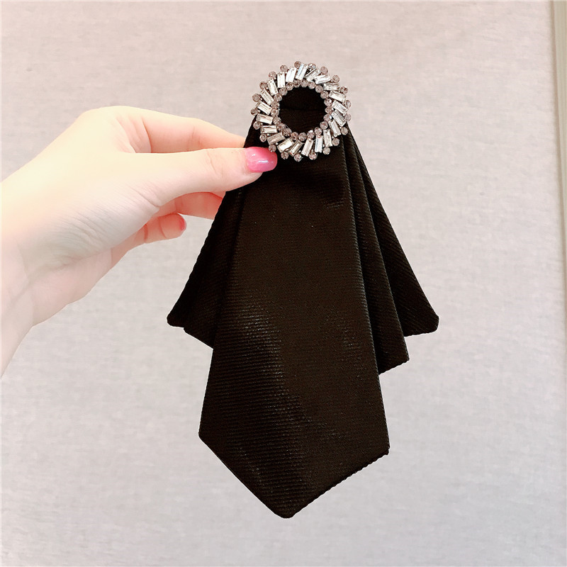 

Neck Ties Bow Tie Korea Shirt Professional High-quality Top-grade Fashion Crystal Bowtie Female Accessories Classic Simple Trendy Gifts