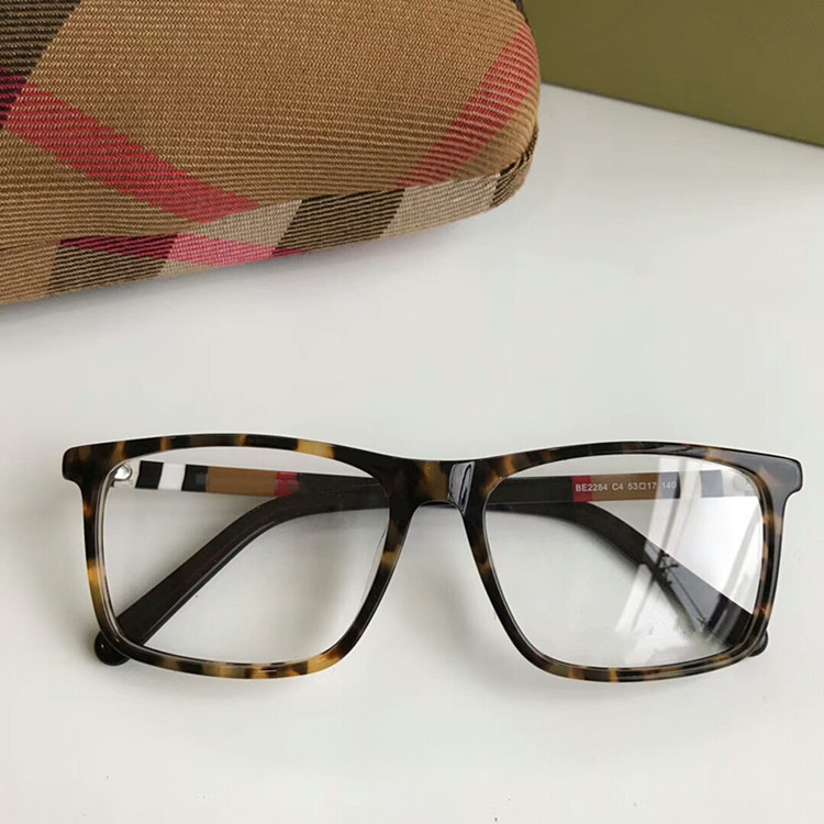 

Newl Quality BE concise rectangular unisex Fashion glasses frame 54-17-140 plaid designer for prescription glasses pure-plank fullset case
