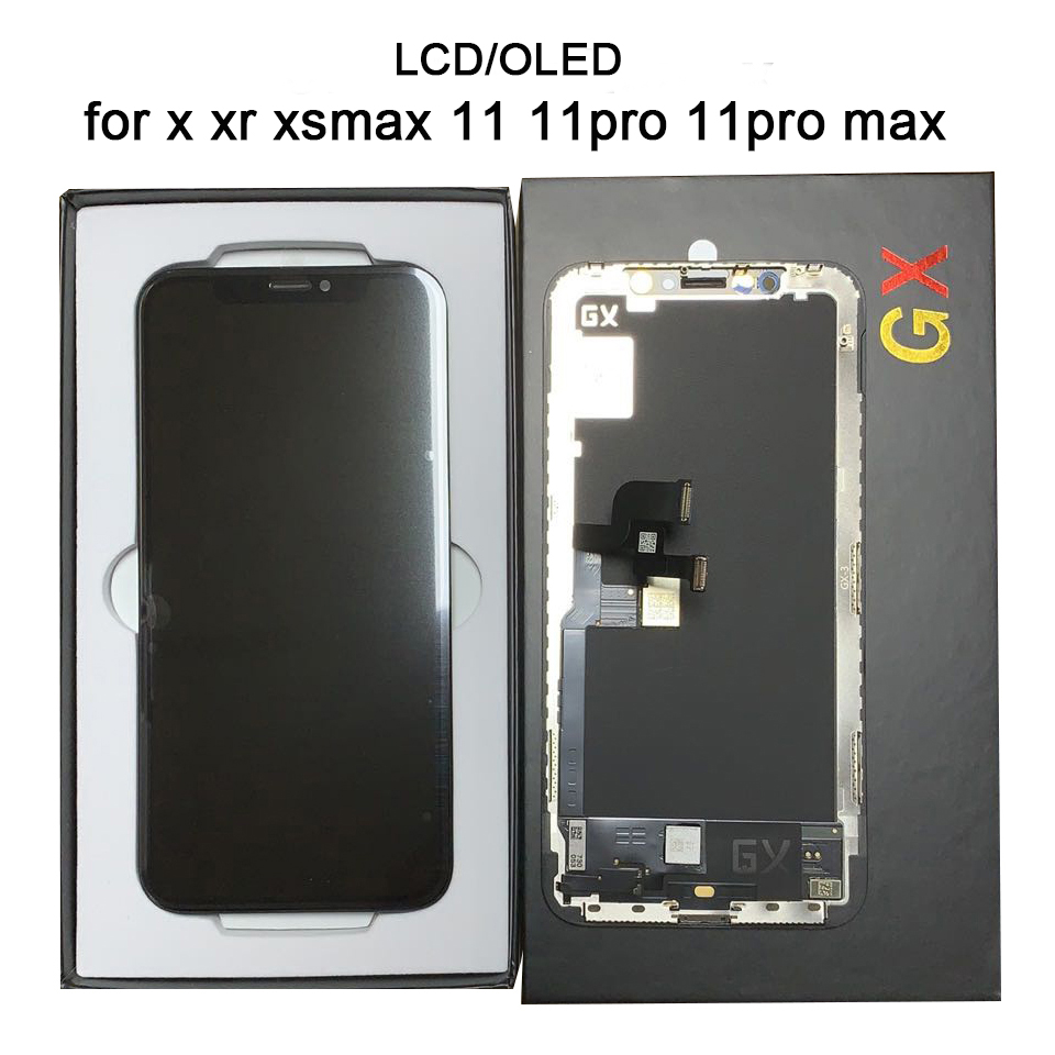 

High Quality LCD OLED for iphone x xr xs xsmax 11 11pro 11promax Display 3D Digitizer Touch Screen Assembly 100% tested TFT INCELL OLED