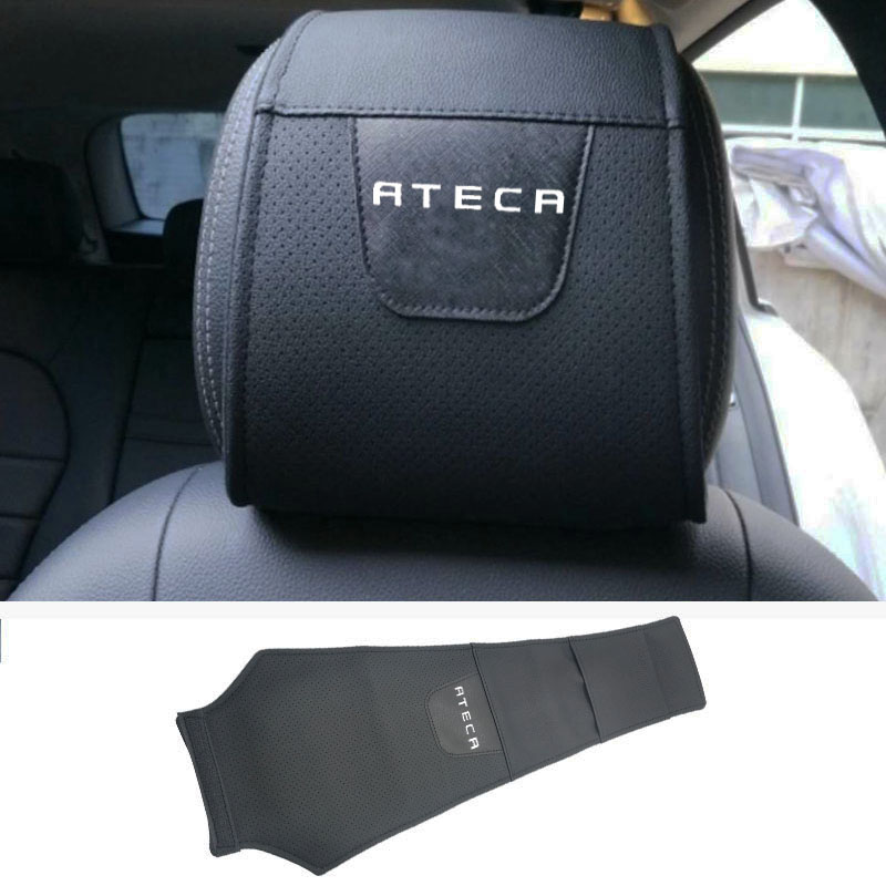 

For Seat Ateca Car Headrest Protector Case Car Headrest Cover Accessories