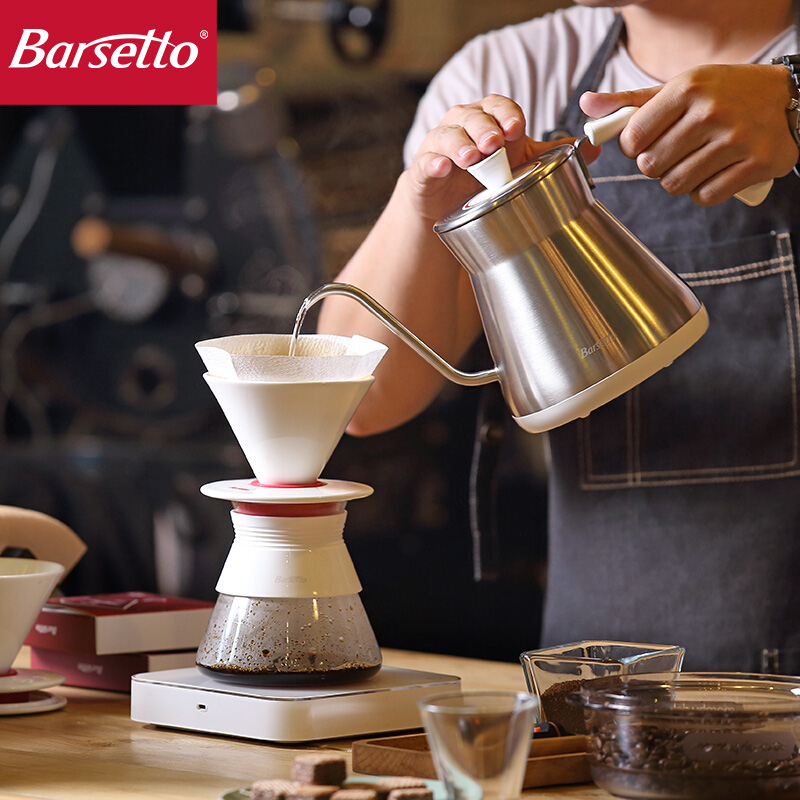 

barsetto BAK099T manual coffee maker intelligent temperature control household stainless steel slender mouth electric kettle for