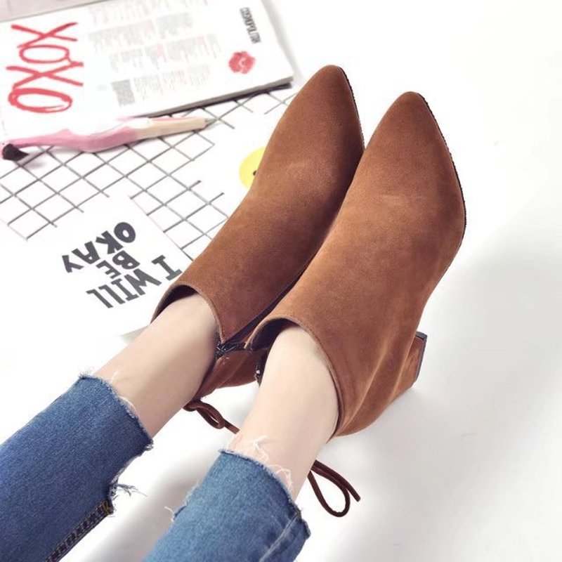 

Autumn Footstool Casual Shoes Women Foot Shoes Non-skid Resistant Ground Women's Women Ankel Boots, Black