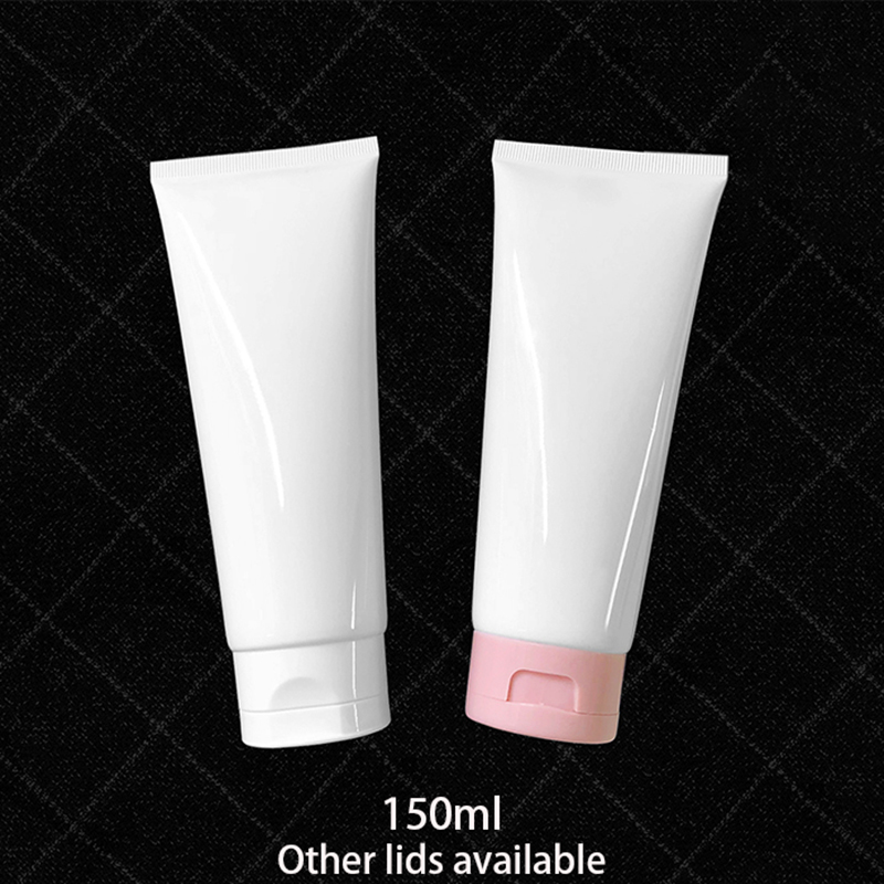 

150g White Plastic Squeeze Bottle Empty Cosmetic Container 150ml Face Lotion Women Cream Travel Packaging Tube Free Shipping