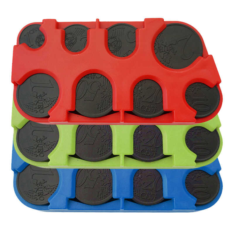 

New Square Euro Coin Storage Box Change Box Waterproof Durable Handling Coins Coin Dispenser Change Bag Dropshipping
