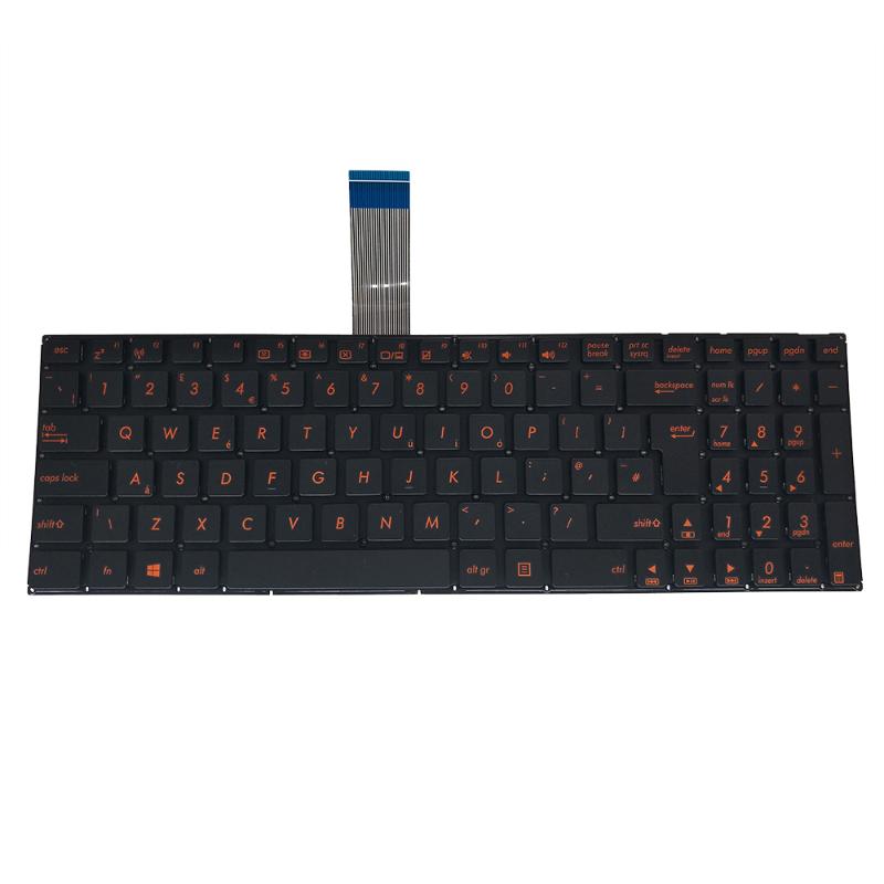 

Hot UK GB Keyboard Replacement keyboards for ASUS X550 X551 X552 R513 P550 FLC5000 United Kingdom red keys MP 13K96GB 610VUK00