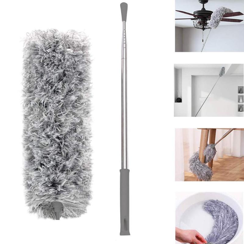 

Microfiber Fexible Head Duster with Extension Rod for Ceiling Fans Car Cleaning GHS99