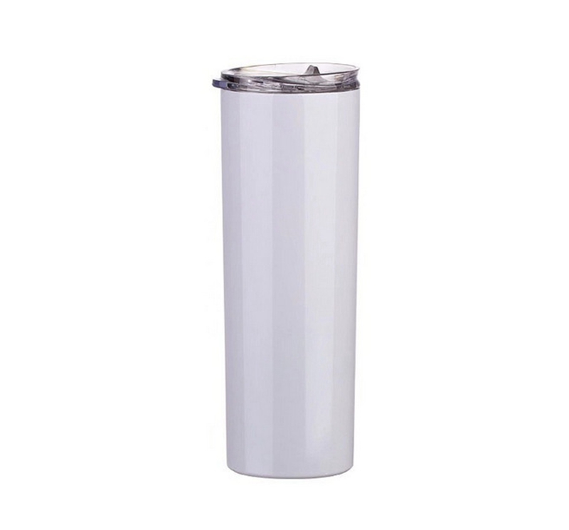 

20oz Skinny Tumblers Blank Sublimation Slim Cup Coffee Mugs with Lid and Straw Beer Mugs with SEA SHIPPING CCA12436 100pcs, As picture