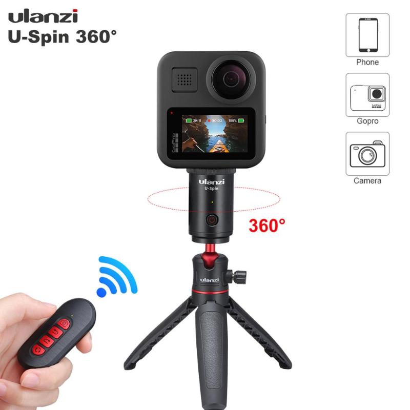 

Ulanzi U-SPin 360 Rotation Electric Ballhead Tripod Head Smartphone Action Camera DSLR Camera Time Lapse Tripod Head