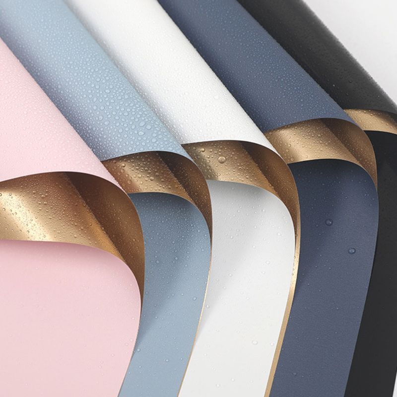 

20 Sheets 23.6X23.6 Inch Luxury Two-colorDouble Sided Golden Flower Wrapping Paper Waterproof Paper Diy Perfect Gift