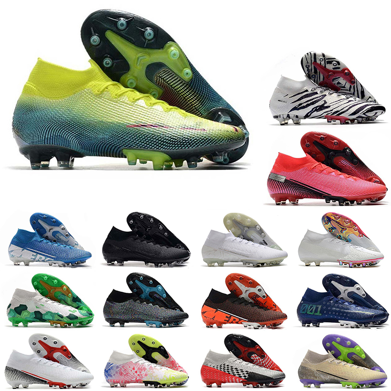 

2021 Mens shoes chuteiras Mercurial Superfly VII 7 Elite knit 360 AG CR7 Ronaldo Dream Speed Soccer Shoe Football Boots cheap original Cleats, 39-45 (8)