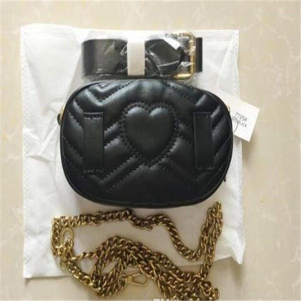 

high quality Marmont Handbags Women Waist Bags Designer Marmont Waist Bag Fanny Packs Lady's Belt Bags Women's Famous Chest Handbag, Black