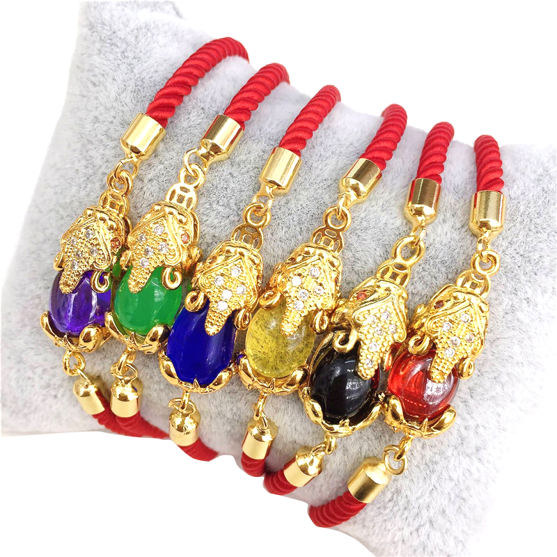 

Red String Piyao Animal Lucky Bracelet Adjustable Red Cord Bangle Jewelry Gift