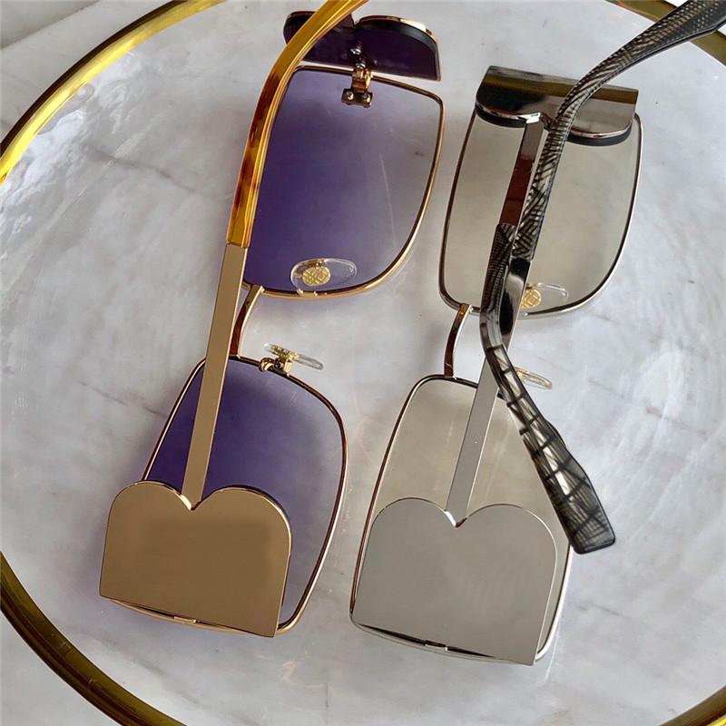 

Women designer sunglassess 3110 small square metal frame letter legs simple fashion generous style designer protection eyewear top quality, White;black