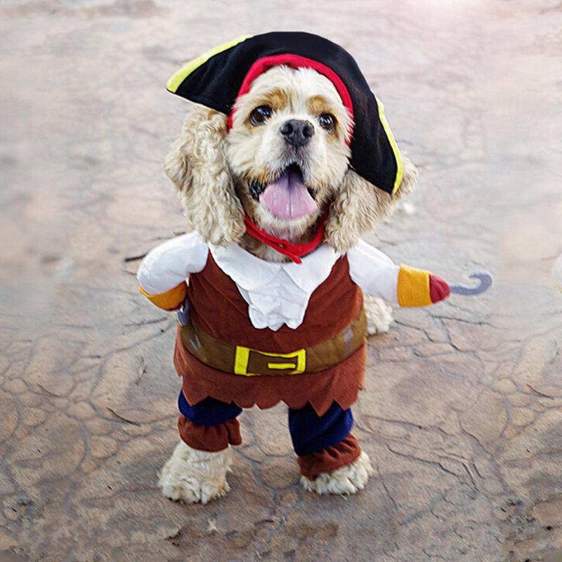 

Pet Clothes Cosplay Pirate Dogs Cat Halloween Cute Costume Clothing Comfort For Small Medium Dog