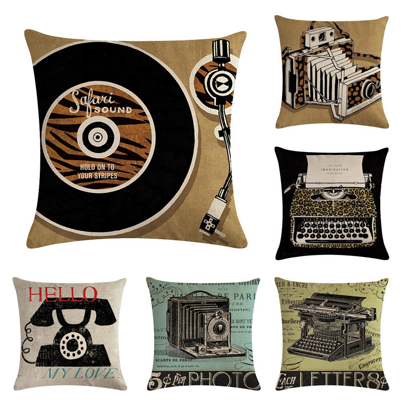 

Retro electric appliance HomerDecor Cushion Cover Throw Pillowcase Pillow Covers 45 * 45cm Sofa Seat Cushion Decorative