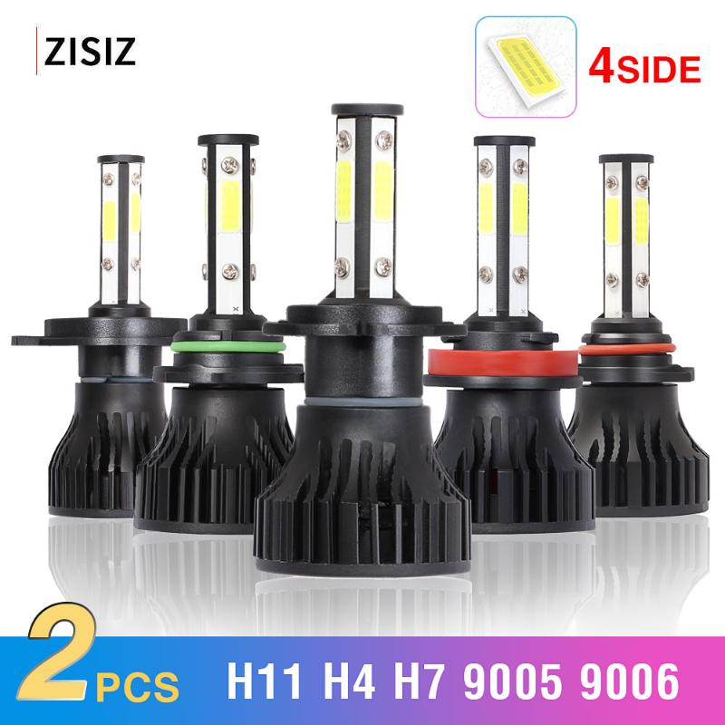 

Four-sided illumination H4 LED H7 H11 9005 9006 COB Chip Bulb Canbus Car Headlight 52W 8000LM 6000K 24V Led Fog Lamp automotivo