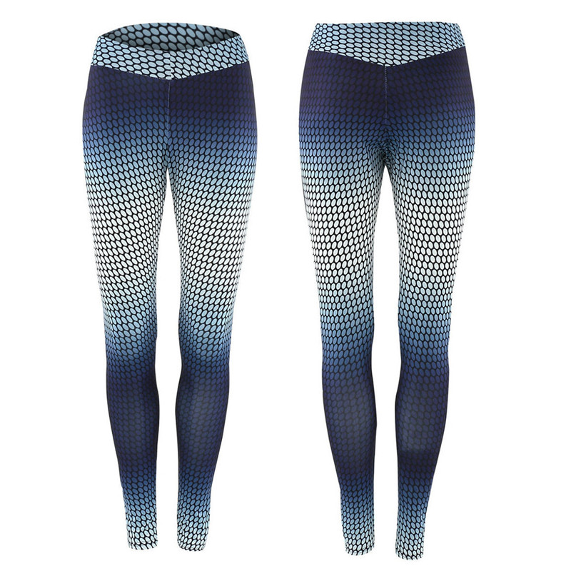 

Sportswear Printed cycling Pants Women Windproof Autumn Winter Sports Pants Workout Gym Pant Gradient Color Elastic Yoga Tights, As pic