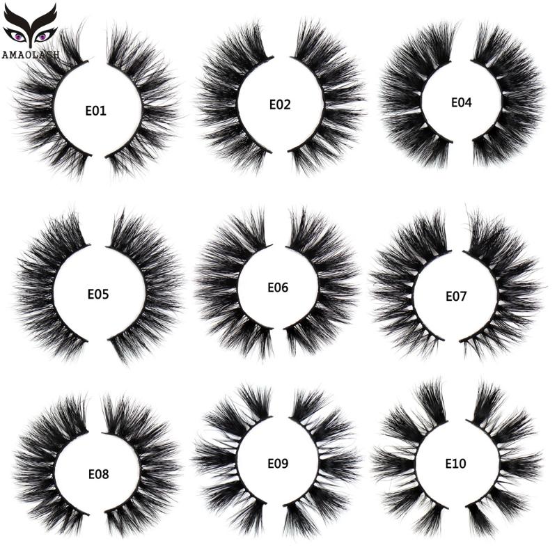 

AMAOLASH False Eyelashes 3D mink lashes Cross Thick Natural long Eyelashes reusable Cruelty free Fluffy Eyelash Extension Makeup