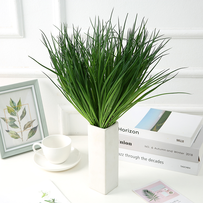 

Plastic Grass Artificial Plants Green Grass Plastic plant decorative flowers Garden Home Fake plant Decoration artificial