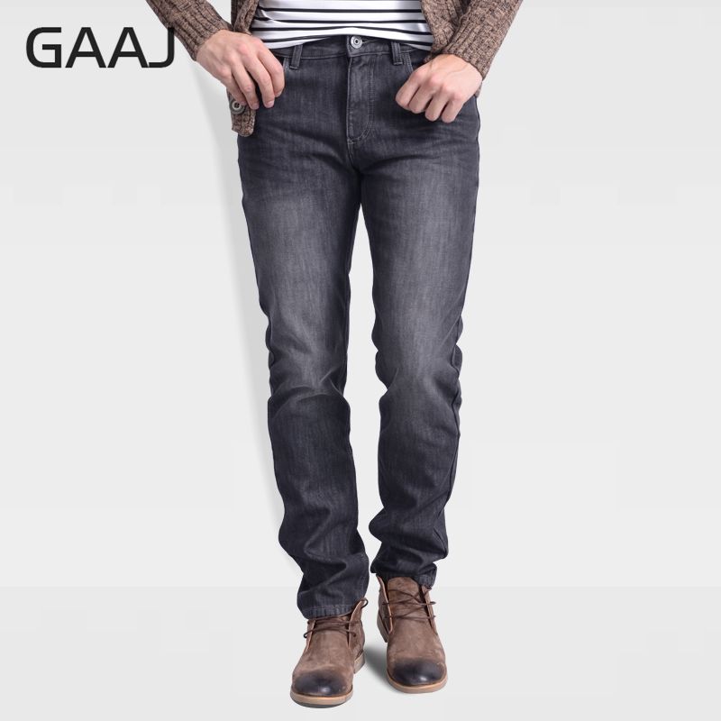 

PROFESSIONAL JEANS STORE Men Jeans 2020 Homme German Velvet Winter Warm Black Grey Blue For Man New Plus Size