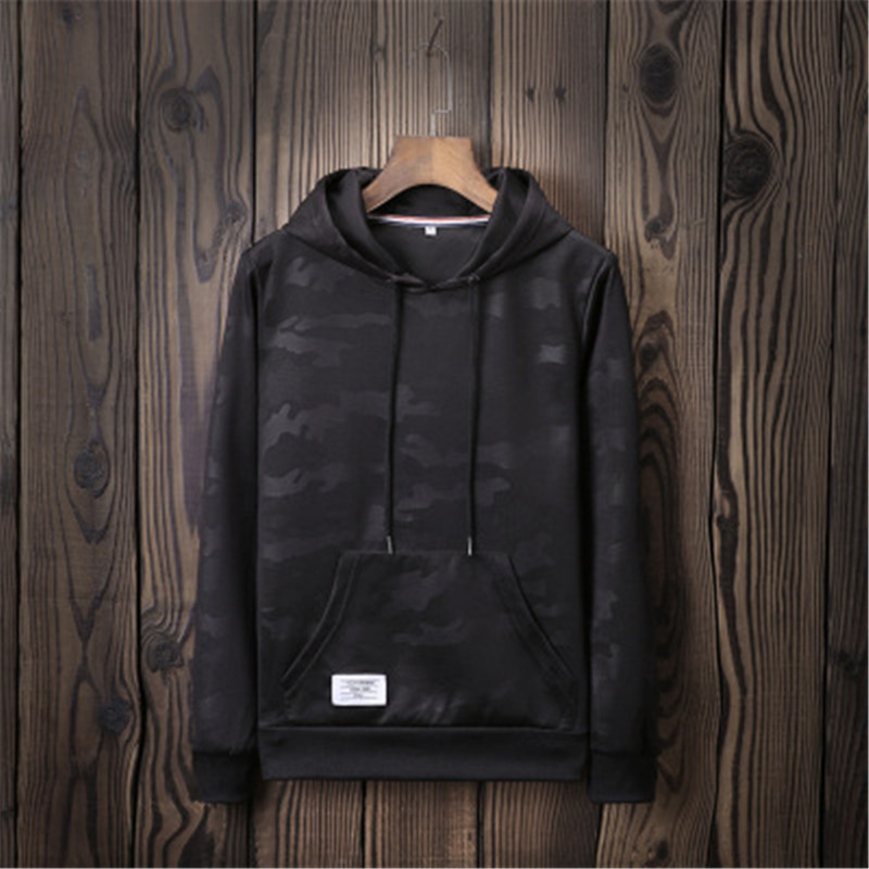 

Camouflage sweater men's spring and autumn new hooded sports hoodie Japanese tie hooded sweater men's hot sale 2020, As pic